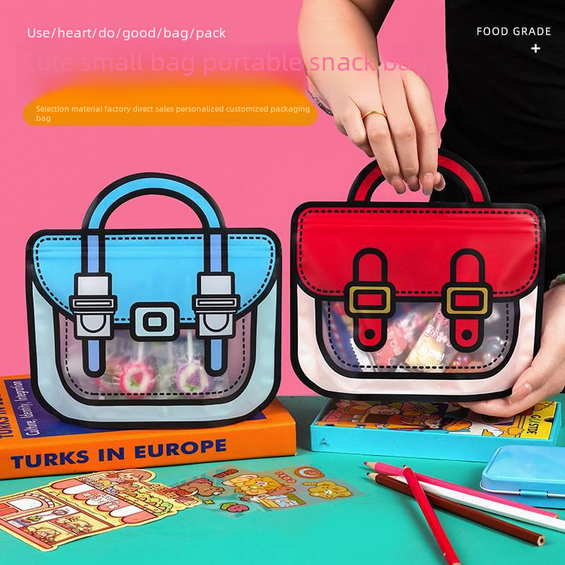 六一兒童節創意手提包裝禮品袋小高級感禮物袋伴手禮塑料糖果袋子