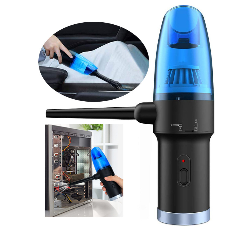 Rechargeable Handheld Small Vacuum Cleaner for Computer, Keyboard, Car, Blowing and Suction Dust Remover, Mini Desktop Car Portable