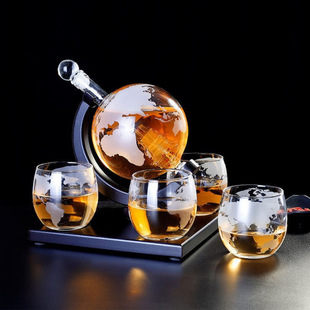 Wine Dispenser Globe Crafts Ornaments Whiskey Set Decanter High Borosilicate Glass Red Wine