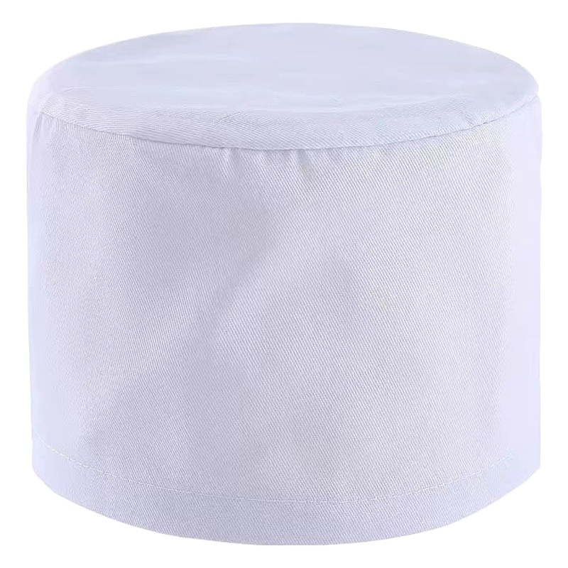 Sanitary round cap work cap clinic Food Pharmacy Factory textile workshop dust cap Doctor Nurse White Hat