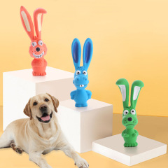 Dog Toy Naughty Dog Cute Rabbit Dog Voice Latex Supplies Dog Toy Teething Pet Toy