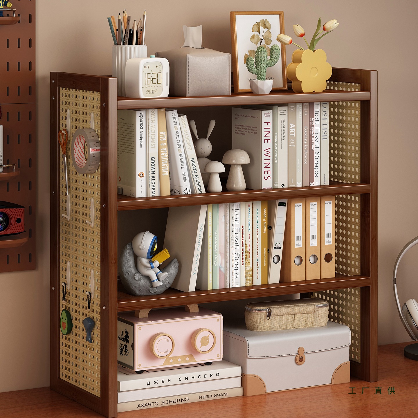 Bookshelf Storage Rack Desktop Picture Book Storage Rack Office Desk Simple Desk Organizer Small Bookcase Storage Rack