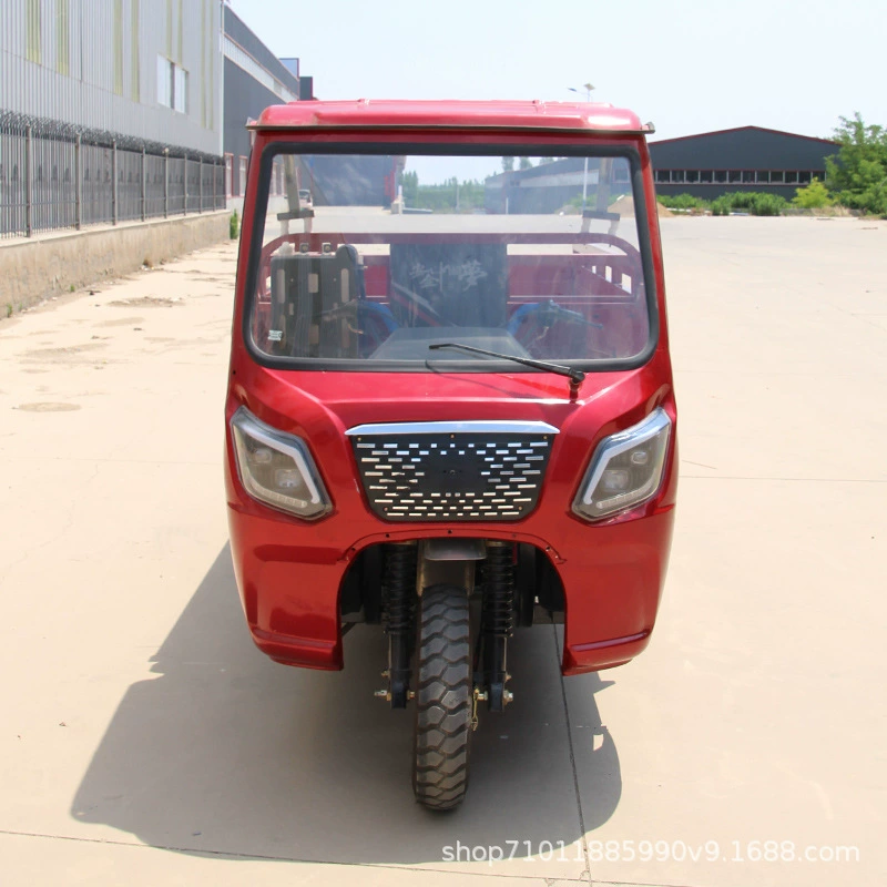 Полу закрытая люксовая навесная полупустая машина топлива трёхколёсный мотоцикл-трицикл кросс-граничный бытовой сельскохозяйственный продукт