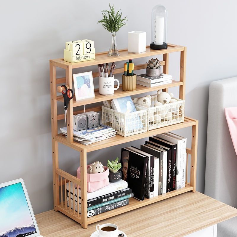 High-Looking Desktop Simple Bookshelf Desk Bookcase Office Desk Storage Student Dormitory Storage Rack