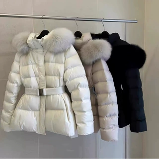2026新款冬季新修身收腰显瘦加厚棉服女大毛领外套
