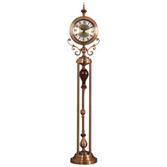 2F American Style Floor Clock Standing Living Room Clock Decor Piece European Villa Luxury Clock Table Stand Large Clock Base