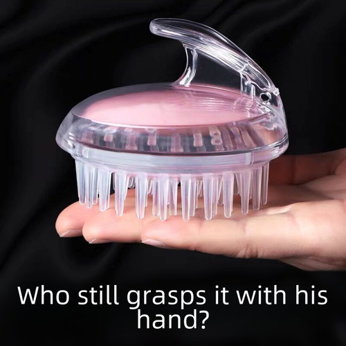 Hair Washing Gadget Brush, Boss Massage Brush for Washing Hair, Shampoo Comb, Head Scalp Scratcher, Silicone Itch Relief Hair Scrubber