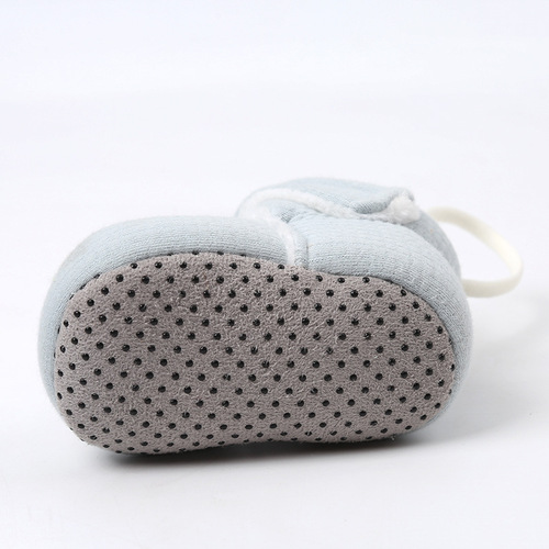 Baby Cotton Shoes 0-1 Years Old Unisex Learning to Walk Shoes for Infants Non-Slip Soft Sole Fleece Warmth Cute Matchable Children's Shoes