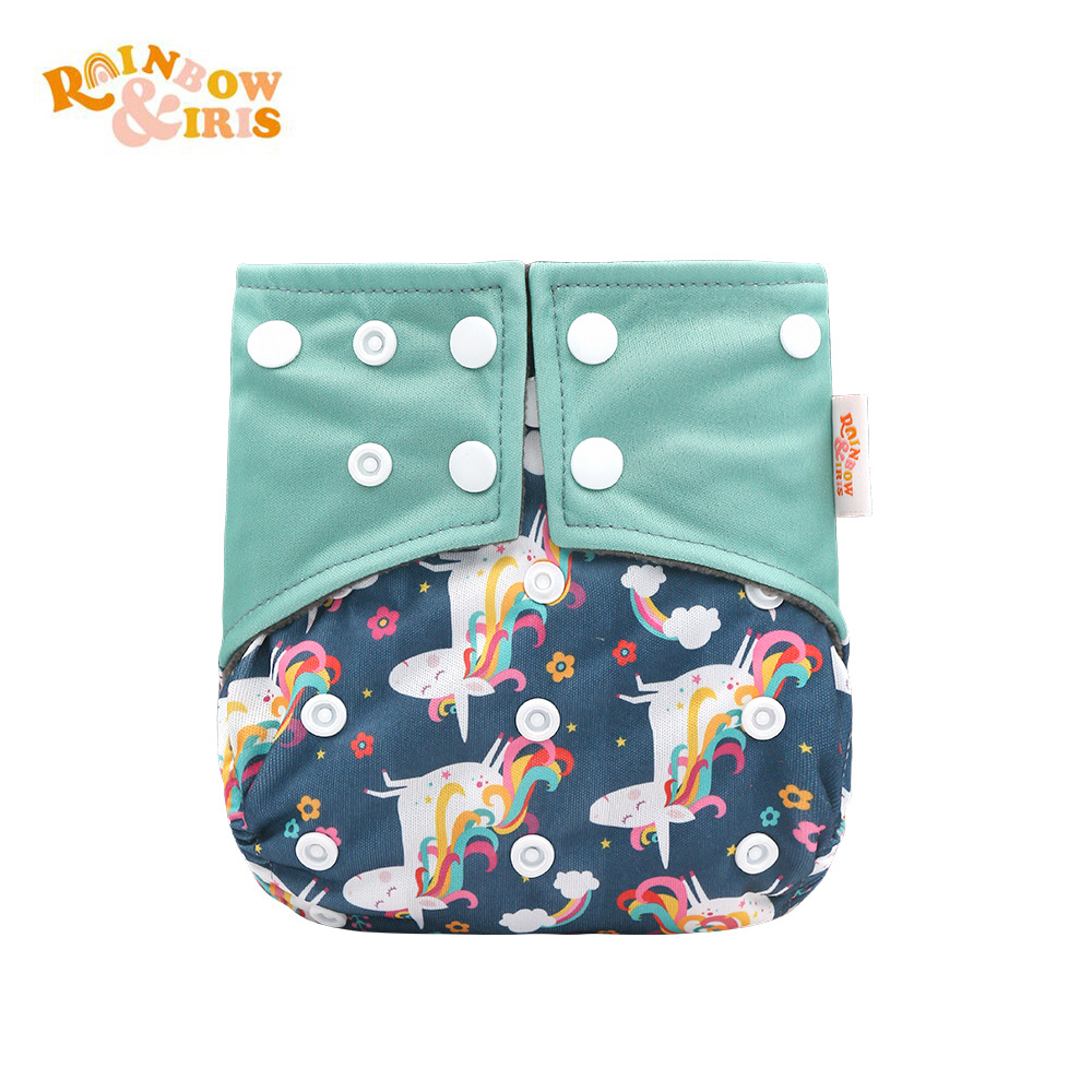 INS impresión digital de estilo occidental pañales de carbón de bambú pantalones de entrenamiento de fugas a prueba de agua anti-lado transfronterizo en stock pañal de tela