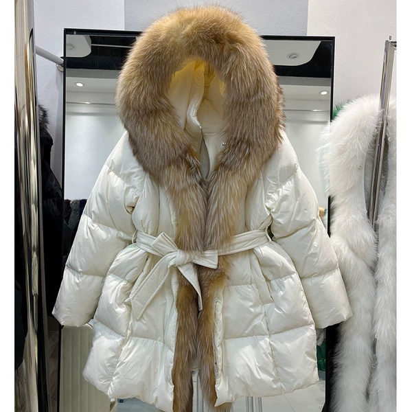Off-white + Golden Island Fox Fur