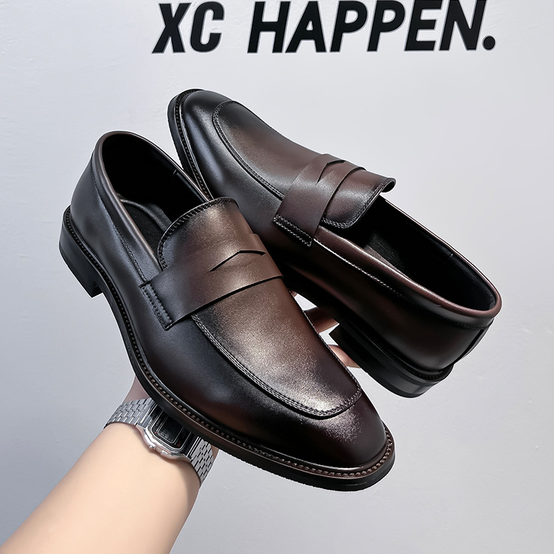 Autumn 2024 New Dress Business Leather Shoes Men's Classic Derby Shoes Wedding Groom Best Man Shoes 24305-A