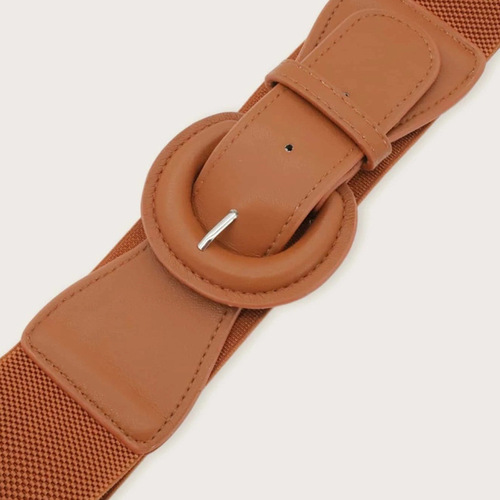 New style European and American style fashionable all-matching slim waist belt for women brown temperament wide waist seal with coat wool dress belt