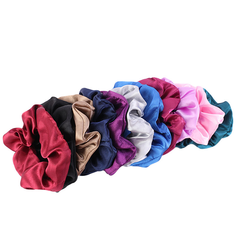 7g Weight Hair Tie Hair Accessories Type 1 Piece Quantity Holiday, Daily Occasion satin Material Solid Color Pattern Women's Gender Simple Style, Classic Style Style Women's Simple Style Classic Style Solid Color Satin Hair Tie 无