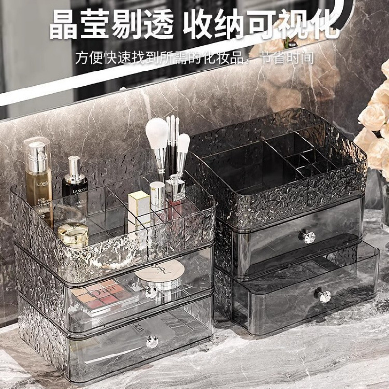 化粧品収納ボックス防塵透明デスクトップドレッシングテーブル口紅スキンケア製品収納ラック|undefined