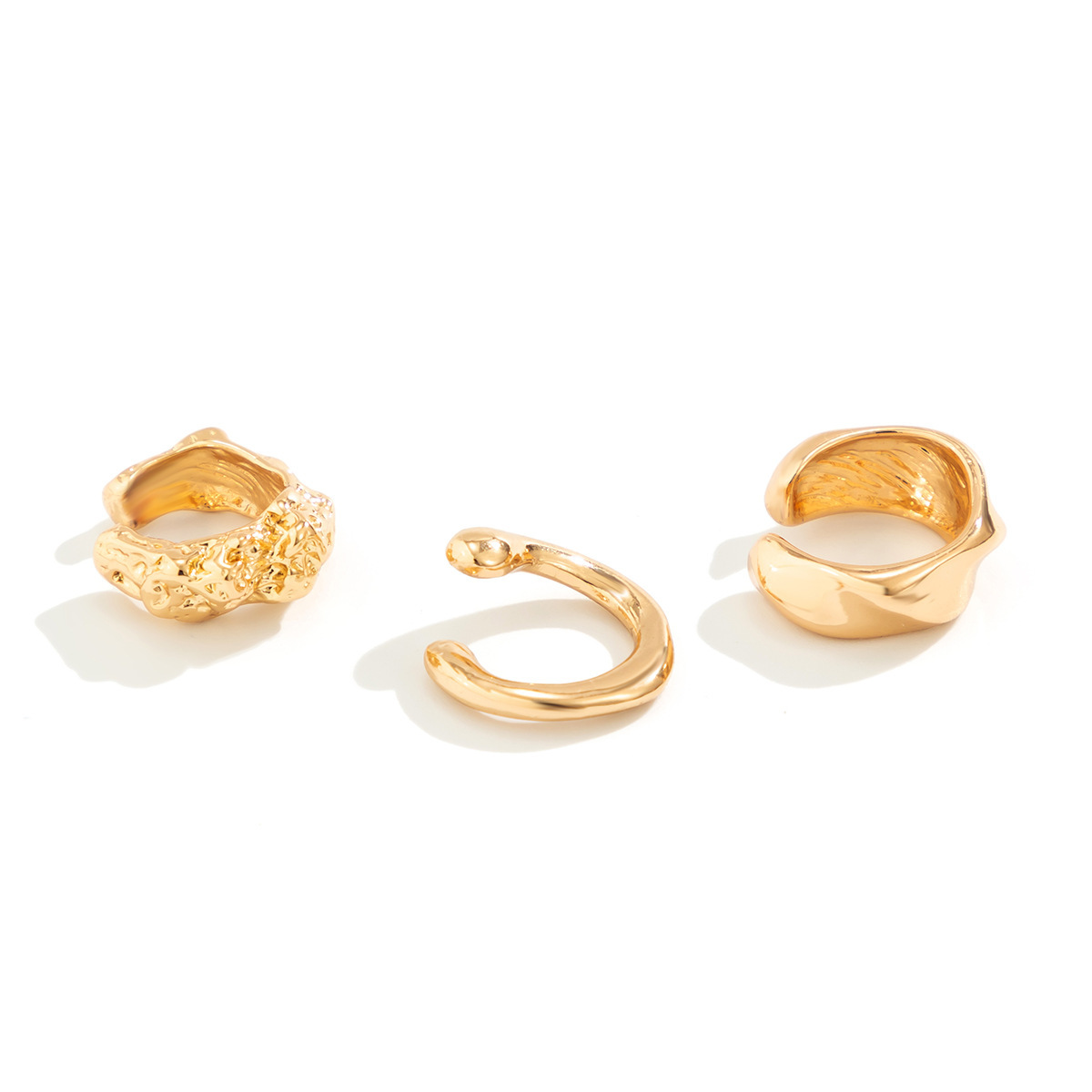 9g Weight Alloy Ear Needle Material Ear Cuffs, Ear Studs Classification 1 Set, 1 Pair Quantity Casual, Street Occasion CCB, Alloy Material Geometric Pattern All Seasons Season Women's Gender Polished Finish Plating Design Retro, Commute Style 1 Set 1 Pair Retro Commute Geometric Plating CCB Alloy Ear Cuffs Ear Studs 6