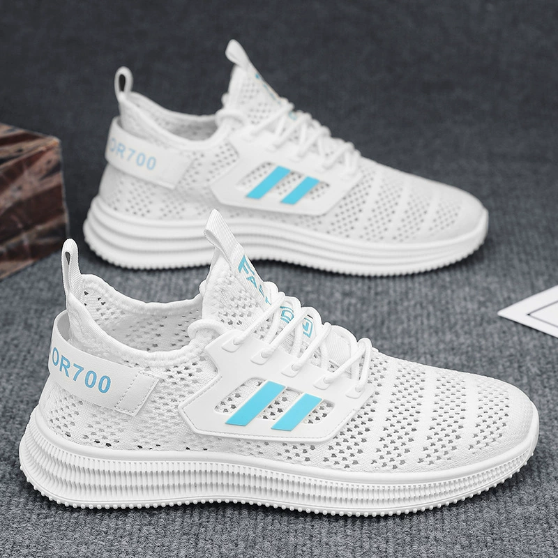 2023 мужская дышащая сетка приливная обувь дикая повседневная цветная мода бег мужская обувь новая молодежная спортивная обувь