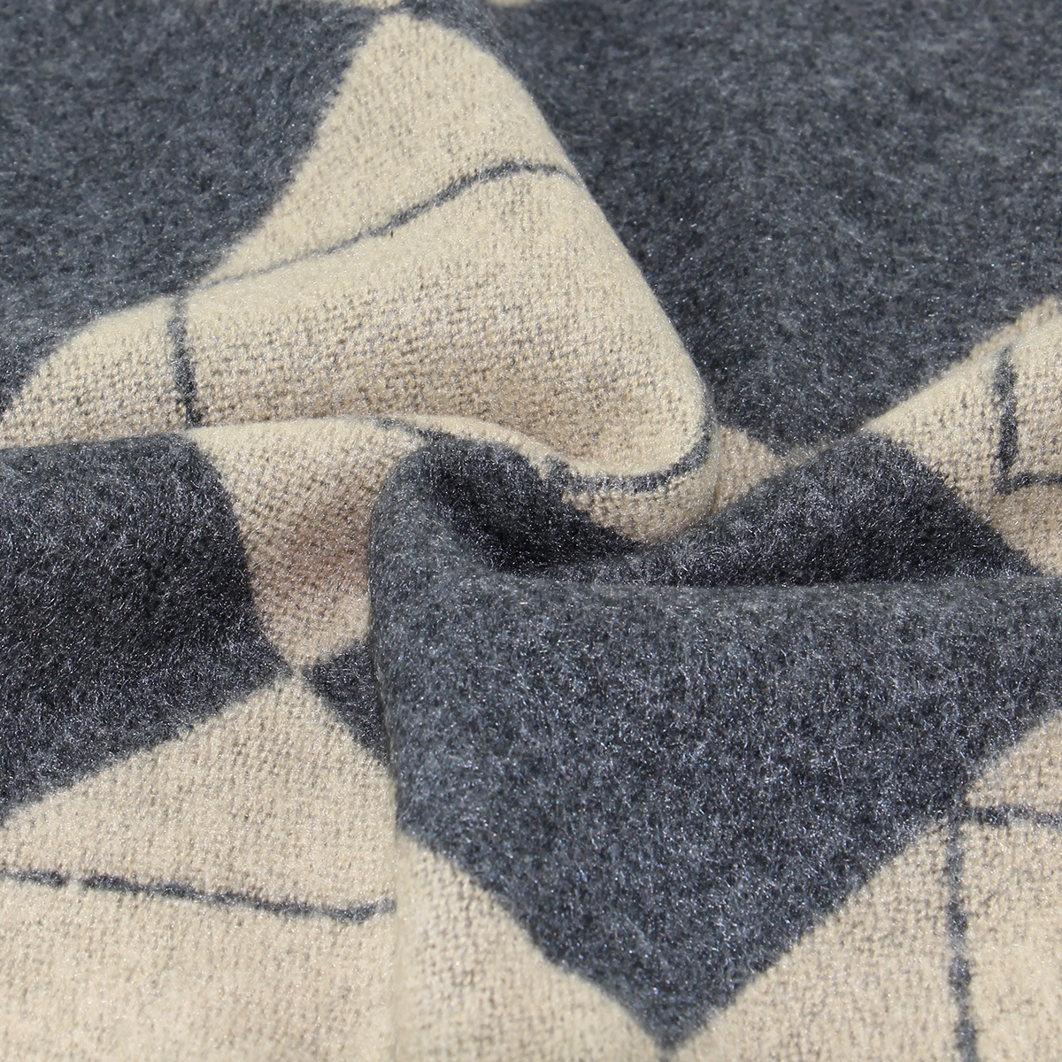 Unisex Wollschal Herren Winter warm kariert Herrenschal verdickter Jacquardhals_voghion.com