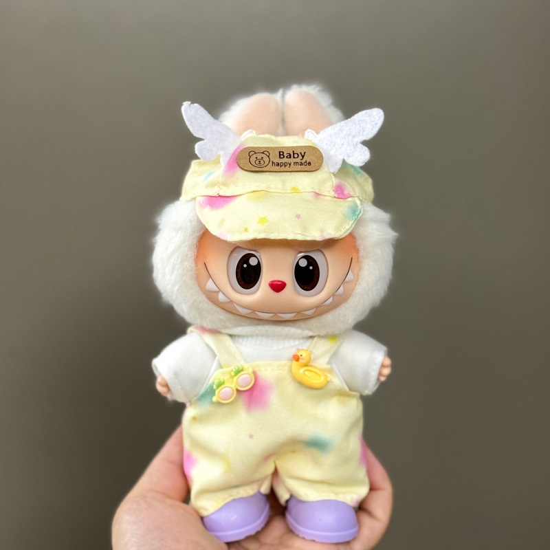 仅衣服适用于拉布布娃衣一二三代搪胶玩偶挂件公仔可穿圣诞娃衣套|undefined