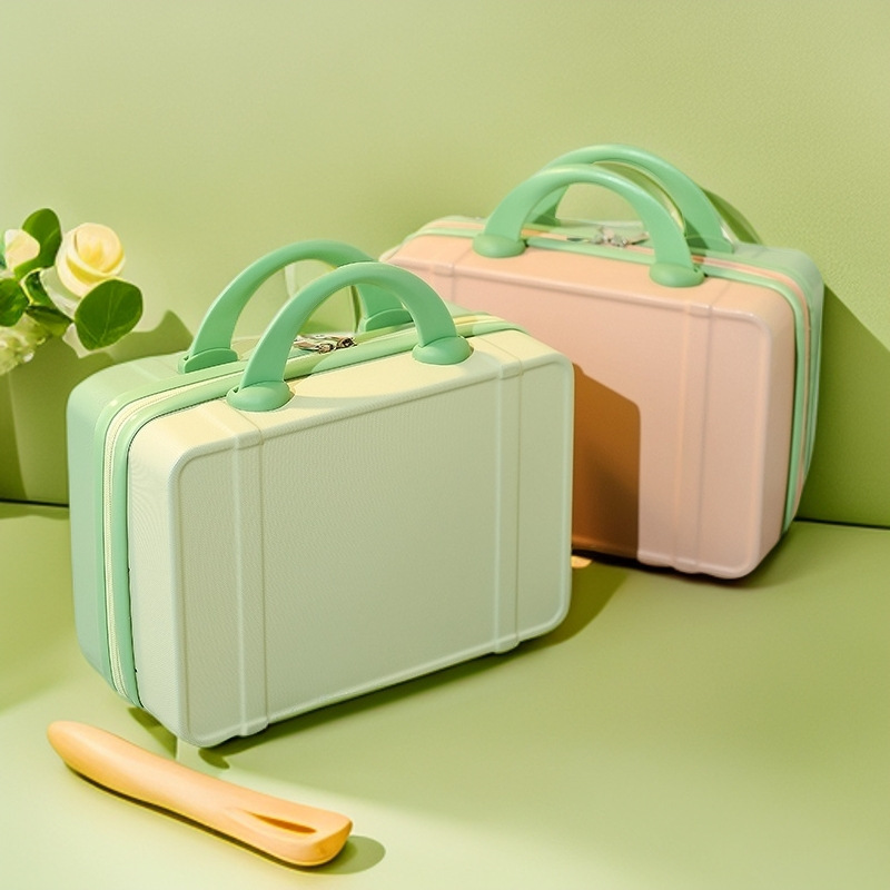 Custom Suitcase 14 Inch Cosmetic Case Small Suitcase Women's Mini Accompanying Gift Small Portable Password Case Suitcase Custom Suitcase 14 Inch Cosmetic Case Small Suitcase Women's Mini Accompanying Gift Small Portable Password Case Suitcase