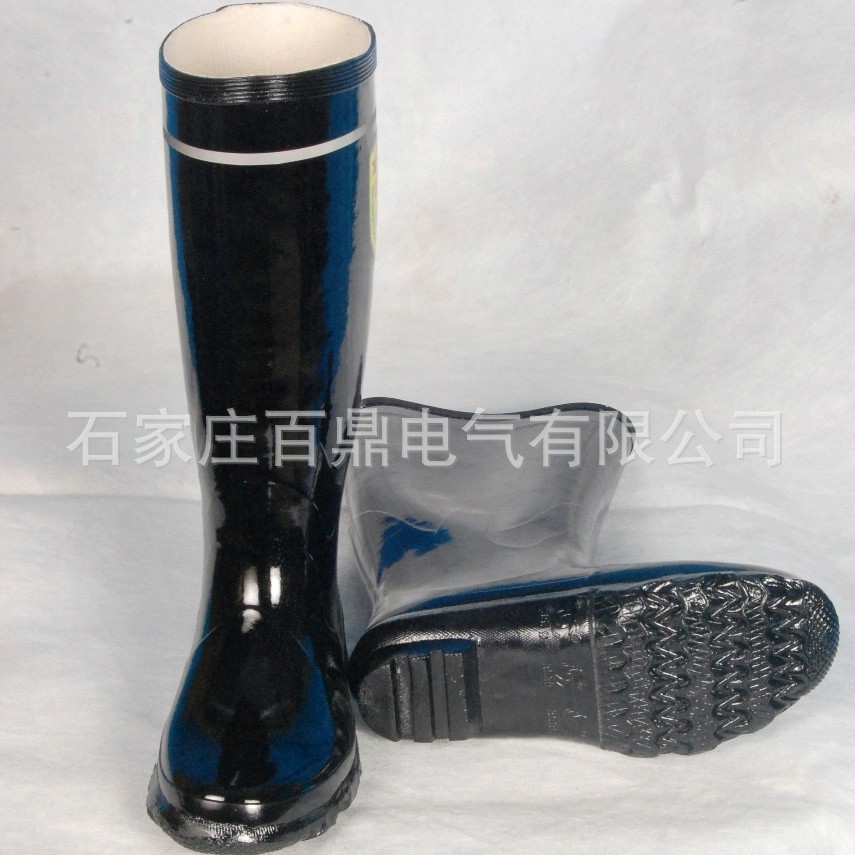 百鼎电气供应防汛物资双安雨鞋 反光型工矿靴 6kv工矿靴绝缘