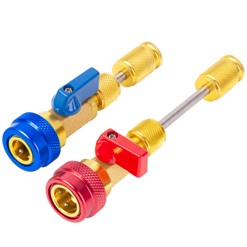 汽车R134a气门芯阀针快速更换拆卸工具空调维修扳手免放冷媒雪种