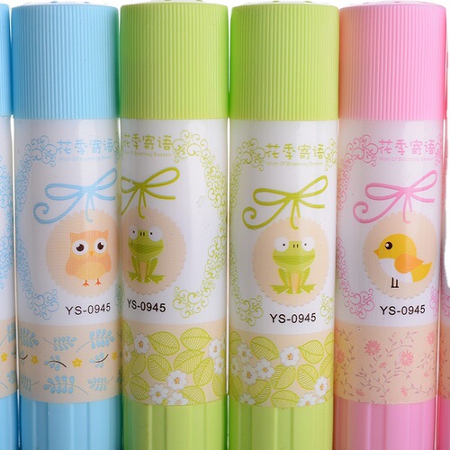 Bobo 0965 Cartoon Solid Glue High Viscosity Children's Solid Glue Stick 9g Kindergarten Handmade Strong Solid Glue