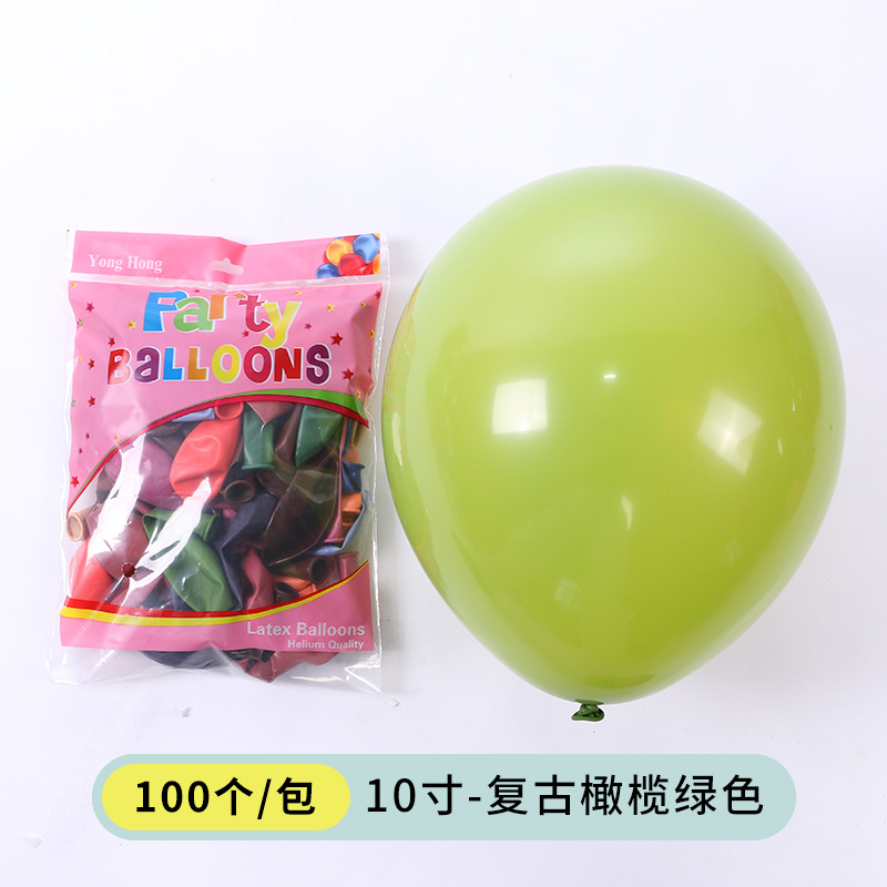 Venta al por mayor nuevo globo 5 pulgadas 12 pulgadas 10 pulgadas color retro engrosado globo de látex fiesta cumpleaños decoración gas