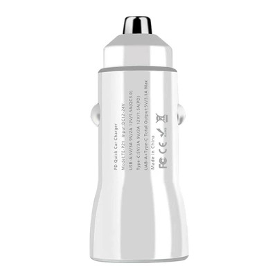 Manufacturer's Pd Fast Charging Dual-Port Mobil şarj cihazları - white-without-box