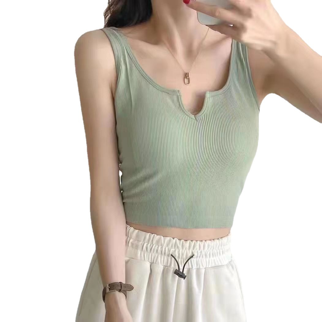 Nuevo hombro ancho con cuello en V camisola taza fija de las mujeres desgaste exterior deportes chica estilo todo partido ropa interior mujeres