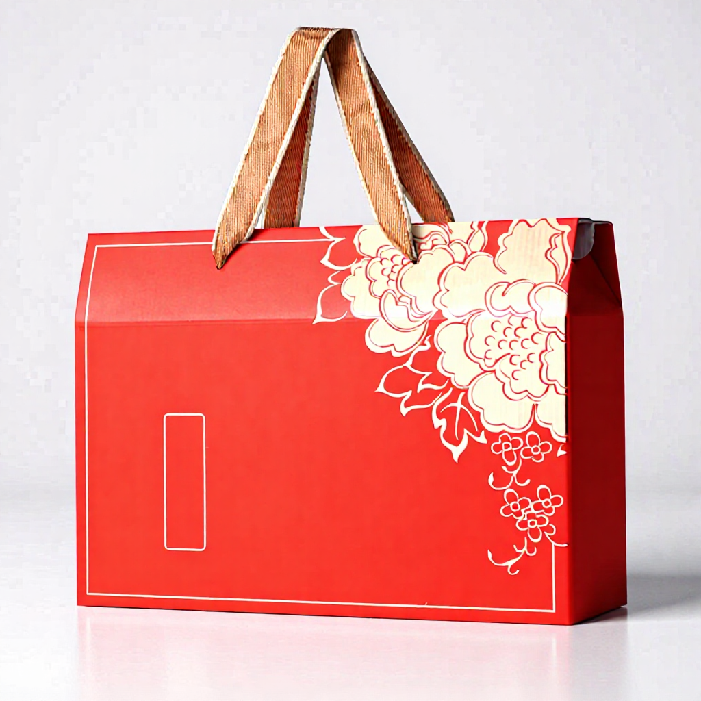 2025新年高档年礼盒通用包装盒定制干果熟食红枣特产伴手礼手提箱