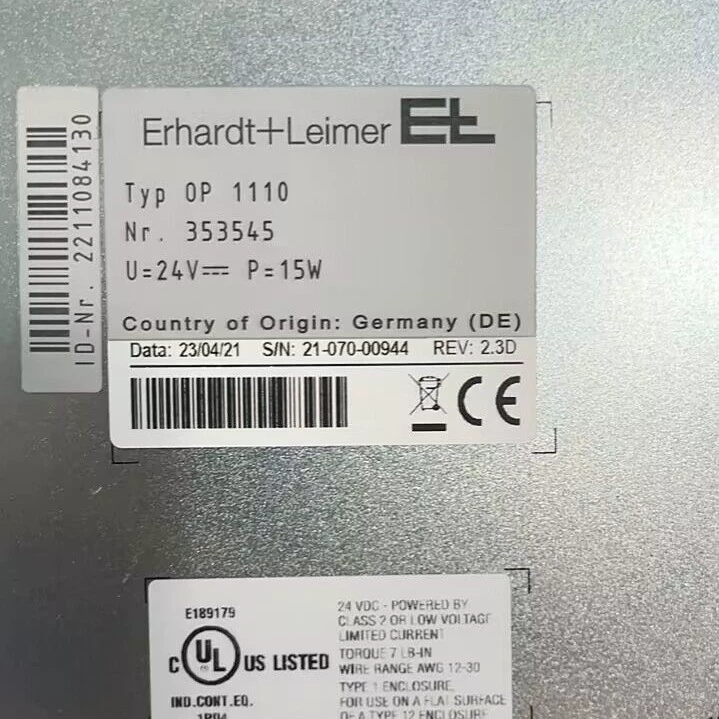 Контроллер E+L Laimer OP1110 353545