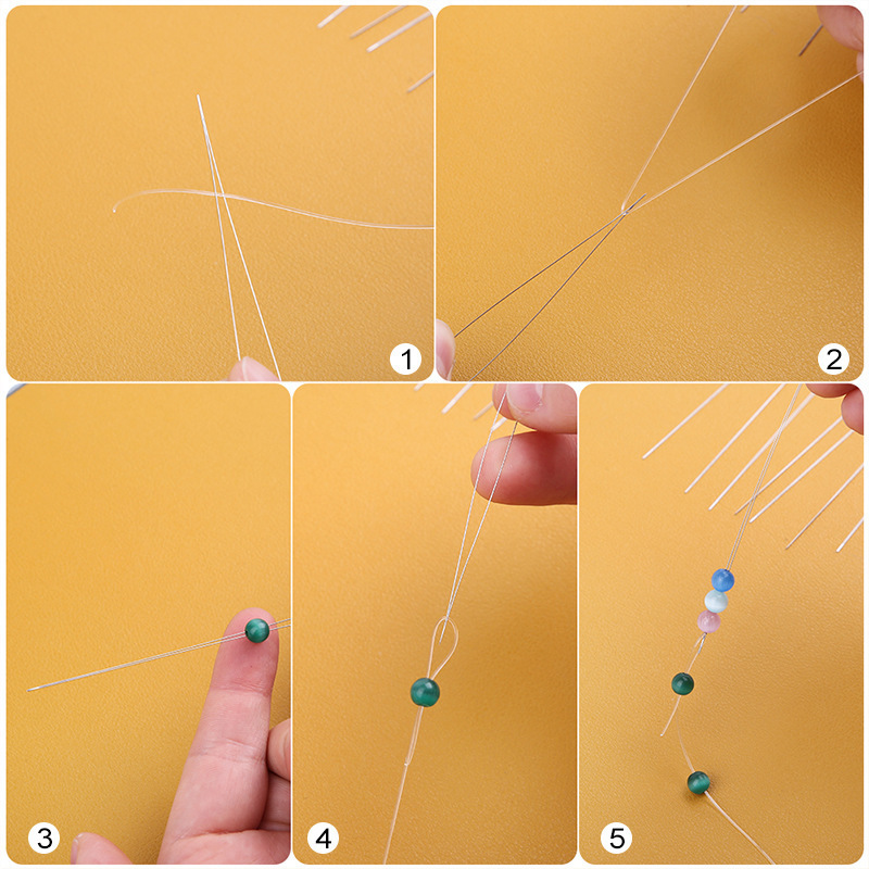 Aguja de cuentas abierta joyas DIY pin