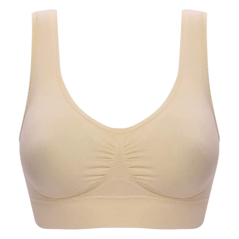 Двухслойный жилет-Бюстгальтер с нагрудной подушечкой для занятий йогой, женское нижнее белье без стального кольца