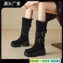 10cm冬季加厚百搭女靴