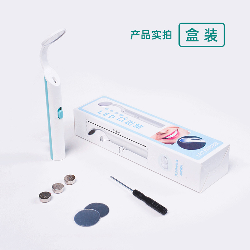 (color aleatorio) LED doméstico antifumble endoscopio de batería en caja de papel
