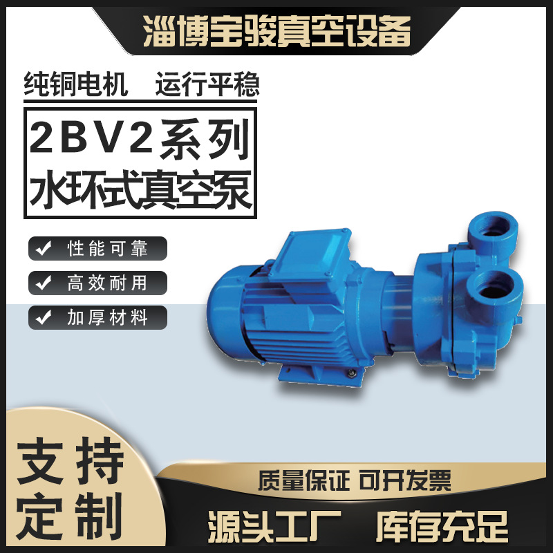 2BV2系列水环真空泵 工业用抽气泵 水循环真空泵无油负压泵 配件