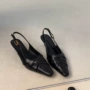 高跟气质法式编织凉鞋