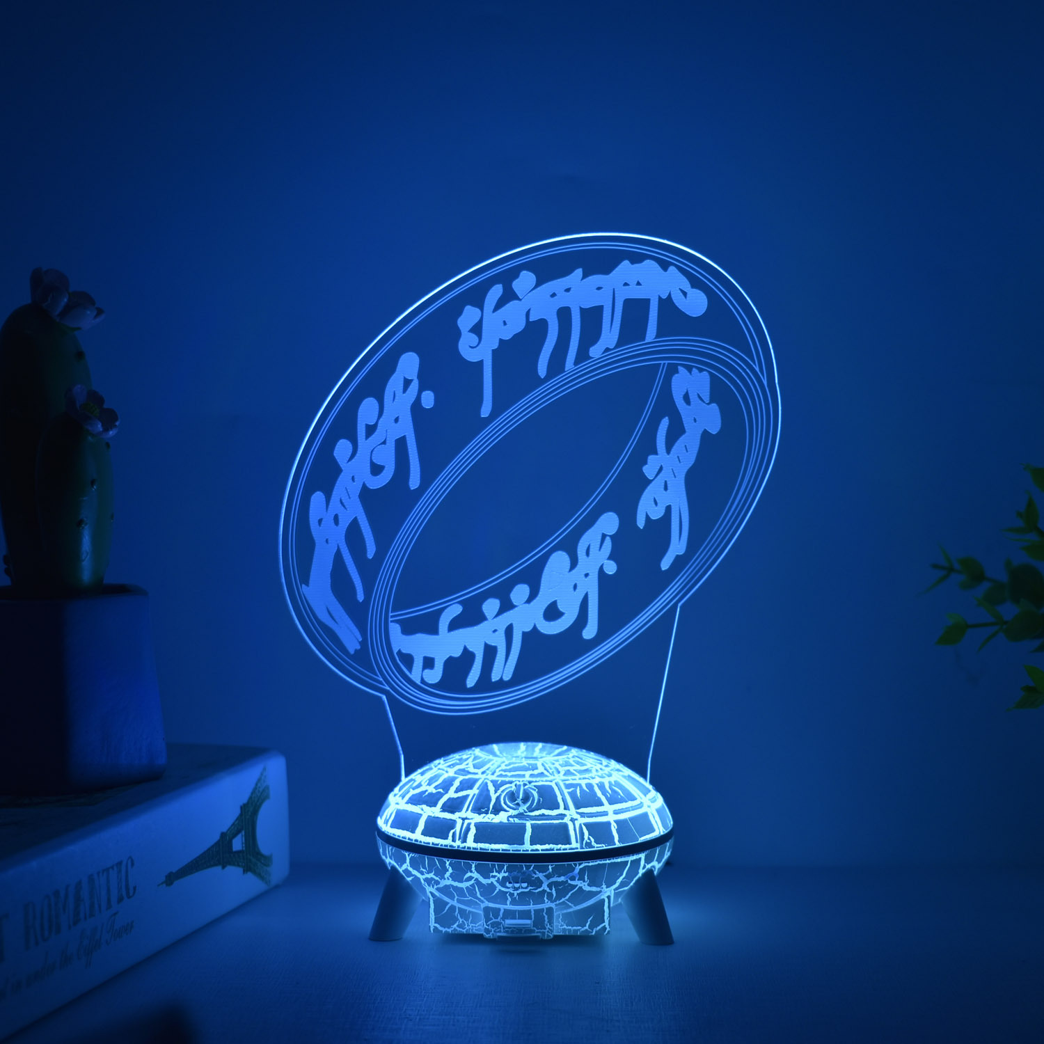 Transfronteriza serie de superhéroes Spider-Man Iron Man periférico 3D luz de la noche luz creativa pintura decoración adornos hechos a mano