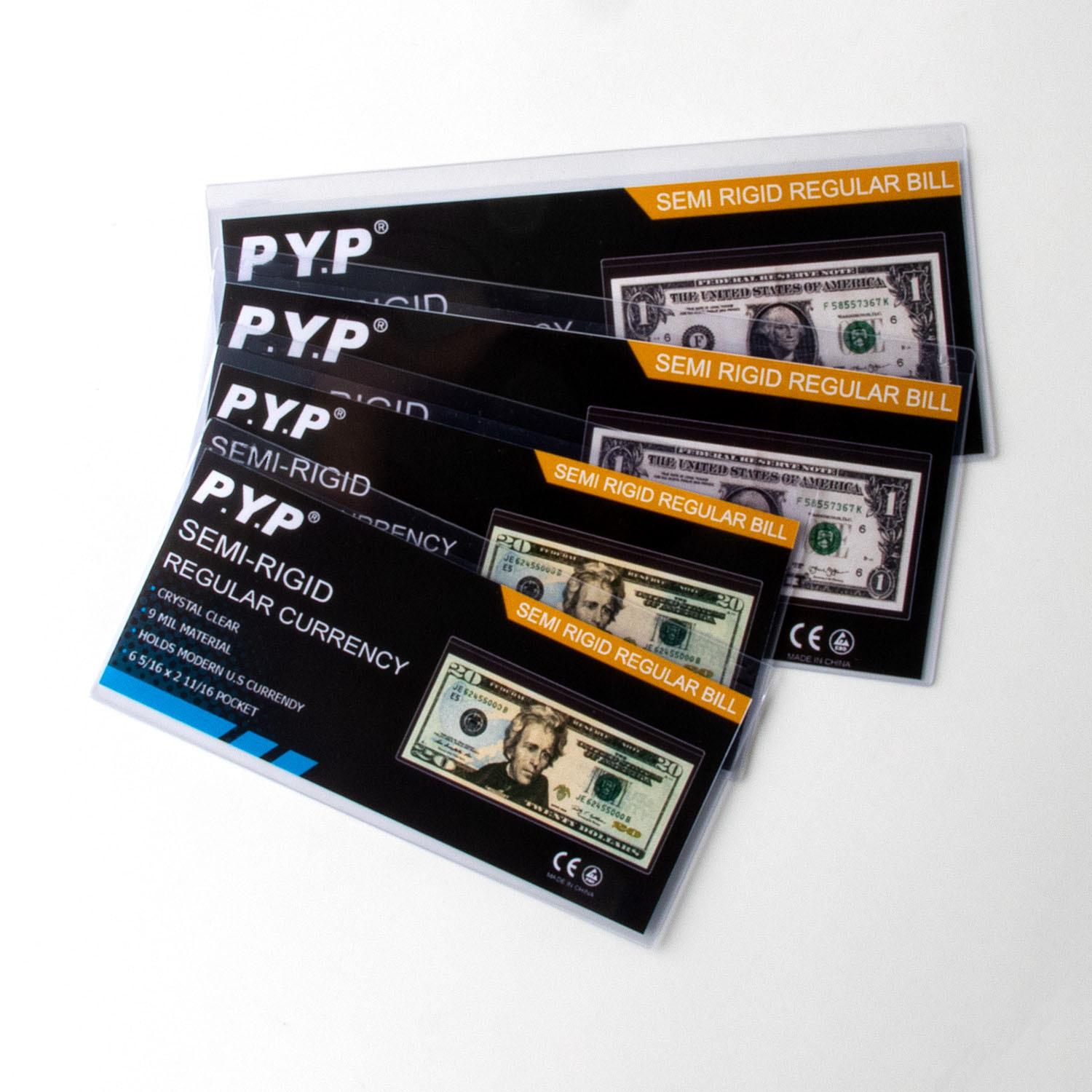 Comprobación de moneda caja de tarjeta semirrígida moneda caja de goma dura nota conmemorativa RMB dólar colección funda protectora al por mayor