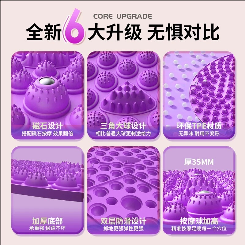工場直販指圧ボードラウンド超痛み肥厚家庭用小さな冬タケノコフットマッサージマットスポーツマッサージつま先フィットネス|undefined