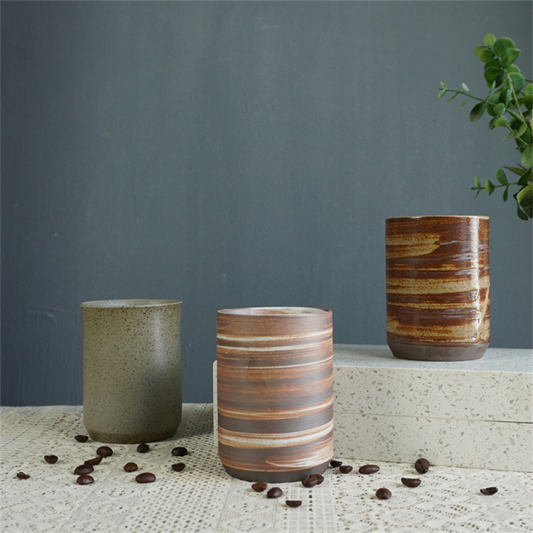 Rustikale Keramik Espressotasse - Handgefertigte Kaffeetasse_voghion.com