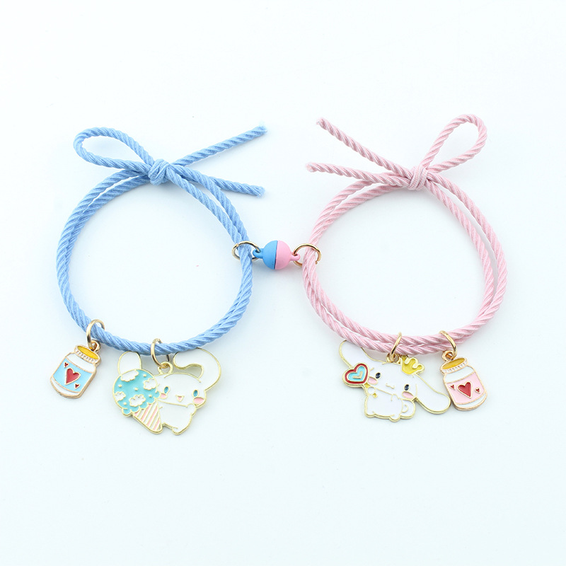 Woven Chain Chain Type Cute Cartoon Character Alloy Rope Woven Chain String Bracelets Wholesale