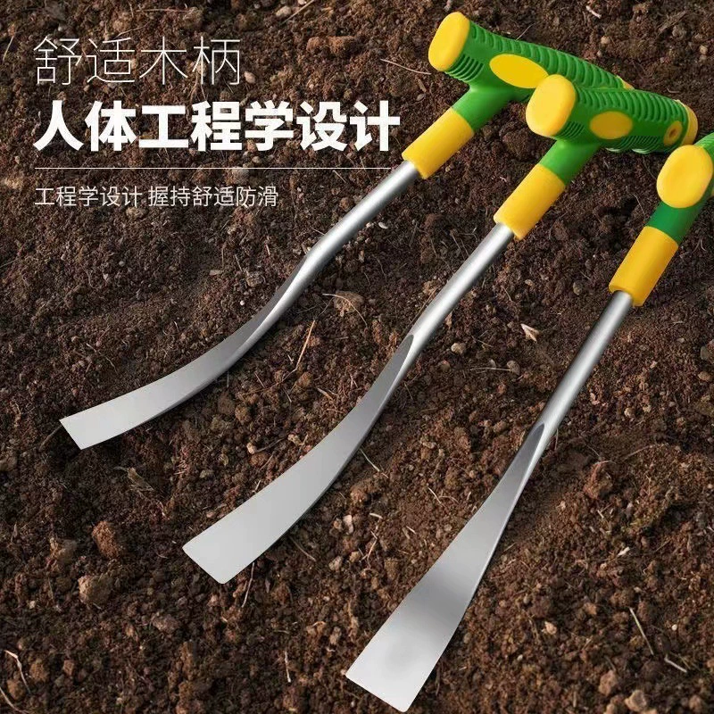 Готовая сельскохозяйственная лопата для цветов из нержавеющей стали, садовая лопата для прополки, маленькая лопата с пластиковой ручкой, лопата для копания диких овощей, лопата для чеснока