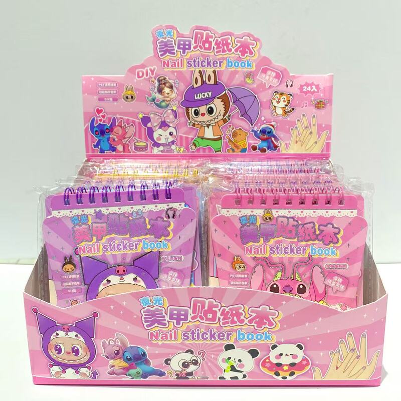 Popular Cartoon Non-Repeating Luminous Nail Art Stickers for Kidsren DIY Nail Art Toys Creative Unlimited Fun Stickers