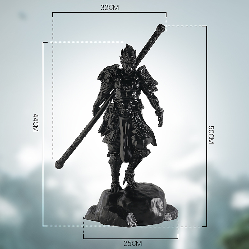 50cm 퓨어 블랙 갑옷 손오공 모델 A