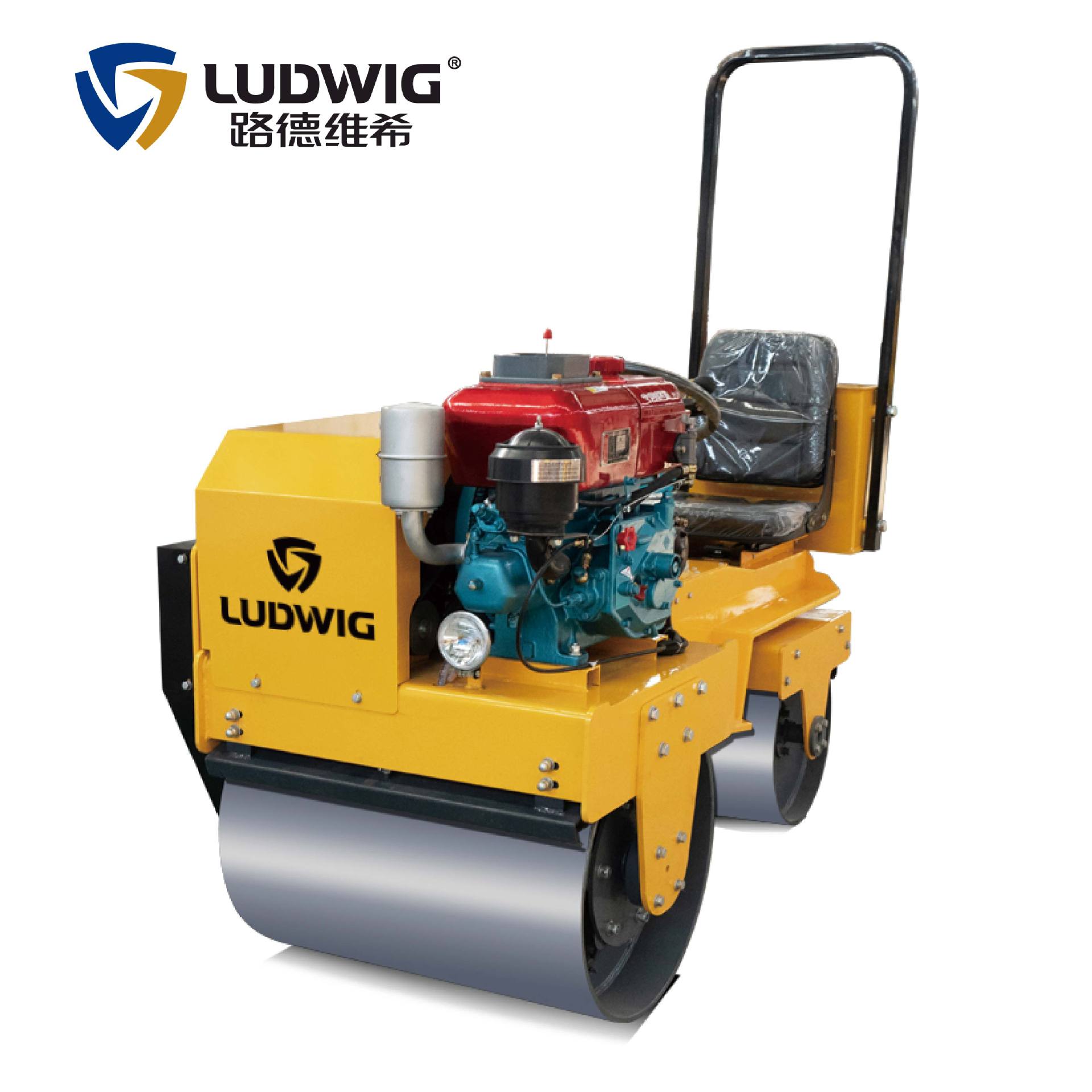 LD-JT700C小型座驾式路面工地压路机压实机水冷电启动柴油发动机