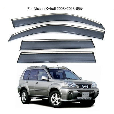 Dedicated Nissan 09-13 Qijun rain shield Nissan X-trail rain shield PC stainless steel/electroplating strip