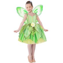 现货小叮当公主裙 tinker bell 万圣节演出服装儿童精灵奇妙仙子