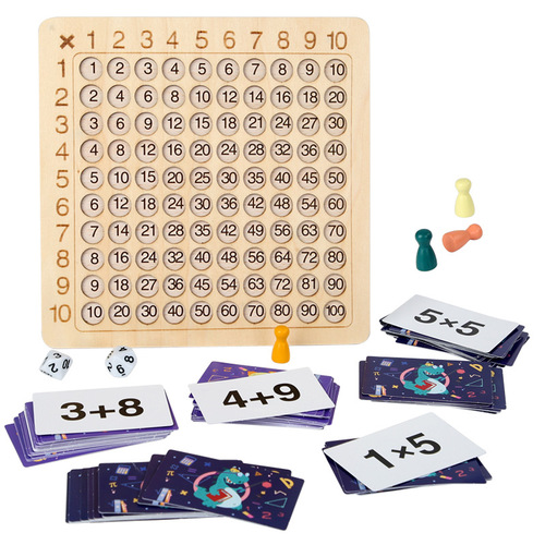 Children's intelligence multiplication operation table teaching tools parent-child interaction preschool nine-nine multiplication table training thinking toys