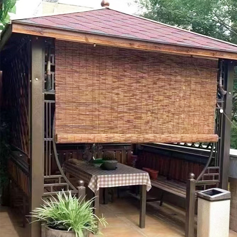 Customized Reed Curtains, Zen Straw Curtains, Pastoral Office Curtains, Balcony Roller Blinds, Straw Door Curtains, Sunshade Retro